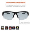 Skullerz By Ergodyne AFAS Safety Glasses, Matte Black Frame, Indoor/Outdoor Lens DAGR-AFAS